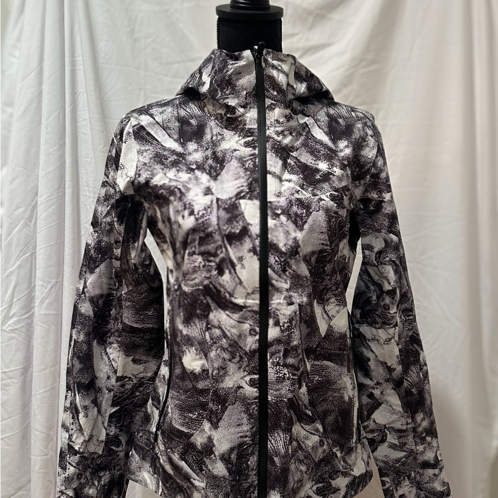 Lululemon Black and White Rain Jacket